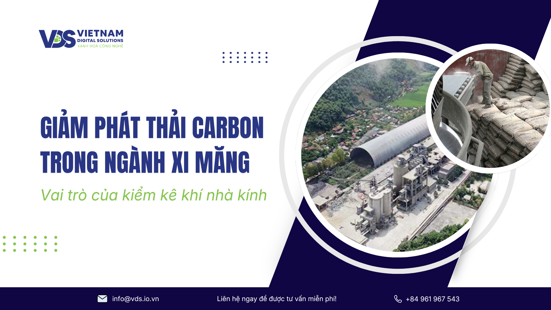 Giảm phát thải carbon trong ngành xi măng: Vai trò của kiểm kê khí nhà kính